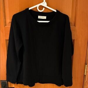 Icebreaker Classic Fleece Lines Black Crew Neck